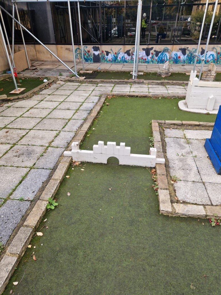 Richmond Swimming Pool Mini Golf Before